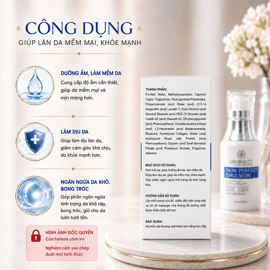 Sữa Dưỡng Rong Nho Las Beauty 50ml