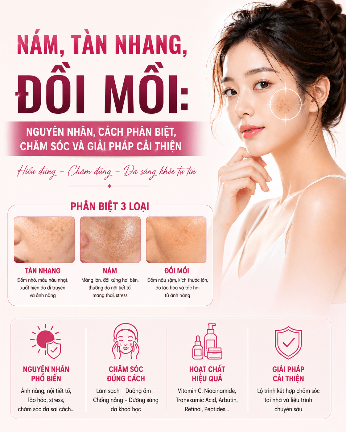 Nám, tàn nhang, đồi mồi